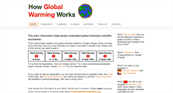 Desktop Screenshot of howglobalwarmingworks.org